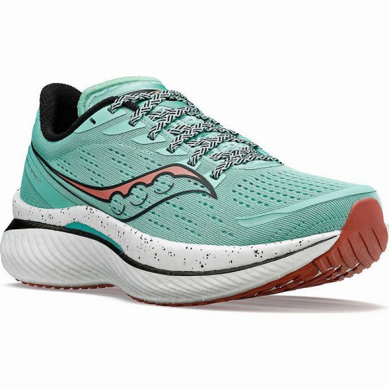 Women's Saucony Endorphin Speed 3 Running Shoes Turquoise / Black | YQPJDAW-16