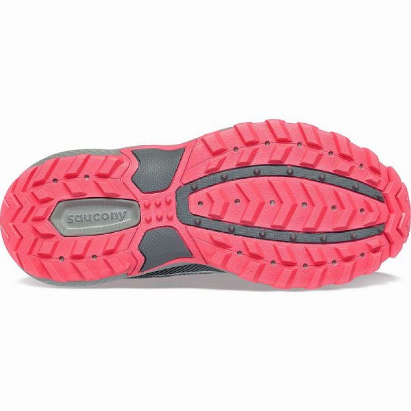 Women's Saucony Excursion TR16 Trail Running Shoes Grey / Coral | YLWQMSI-60