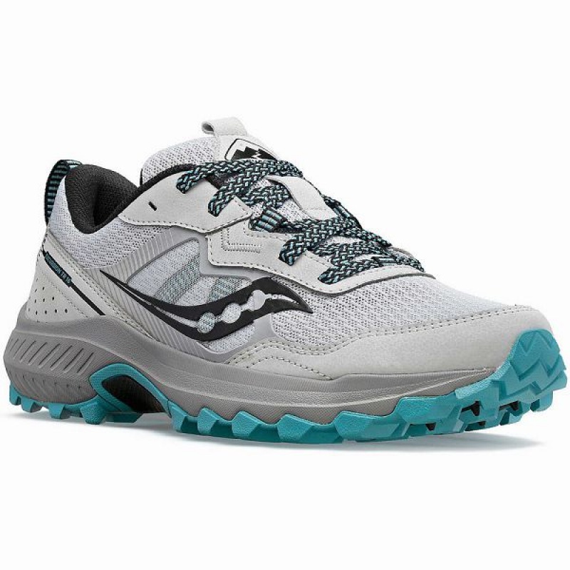 Women's Saucony Excursion TR16 Trail Running Shoes Grey / Blue | UAEPQTF-89