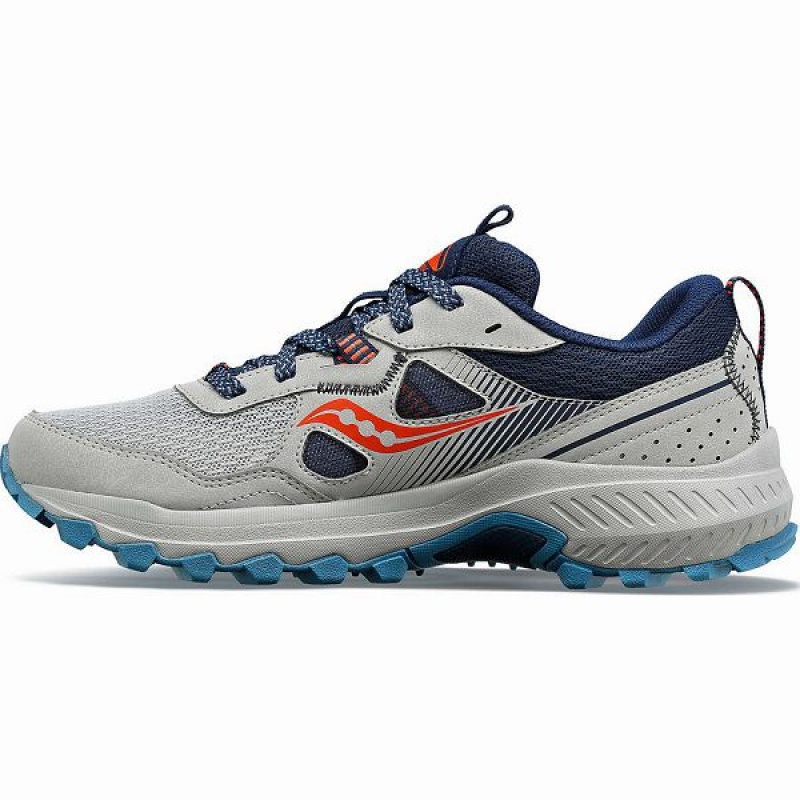 Women's Saucony Excursion TR16 Trail Running Shoes Grey / Navy | SXOGWZE-06