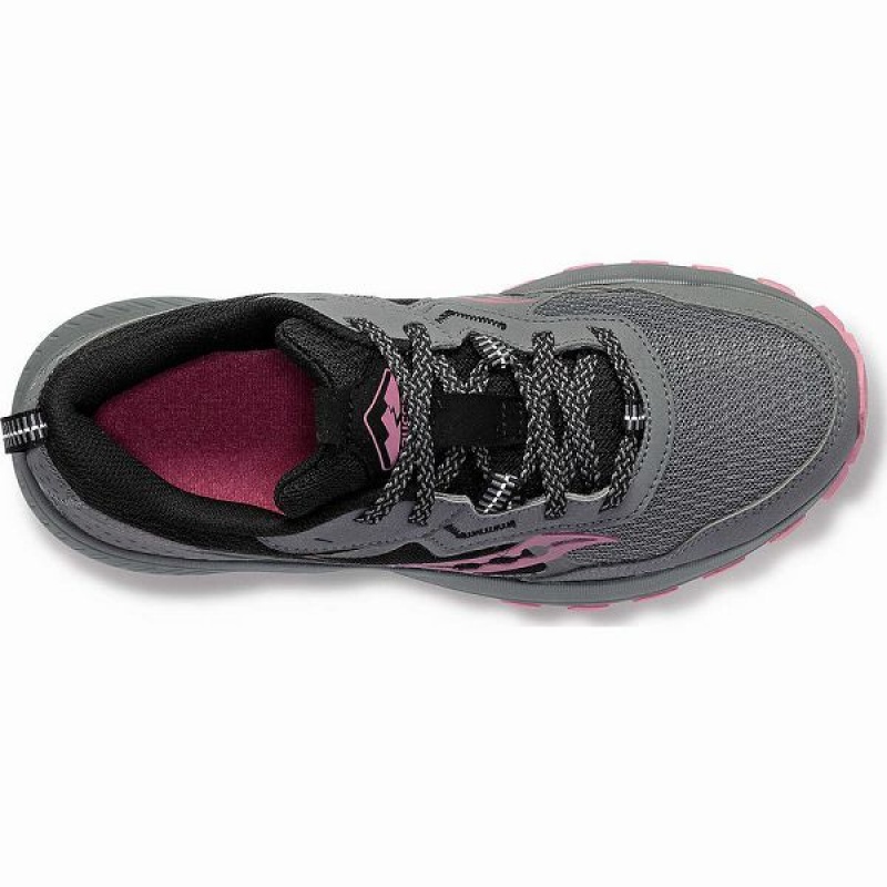 Women's Saucony Excursion TR16 Trail Running Shoes Grey / Rose | MKXFOLC-75