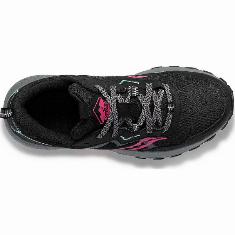 Women's Saucony Excursion TR16 Trail Running Shoes Black / Fuchsia | FGYNIKW-02