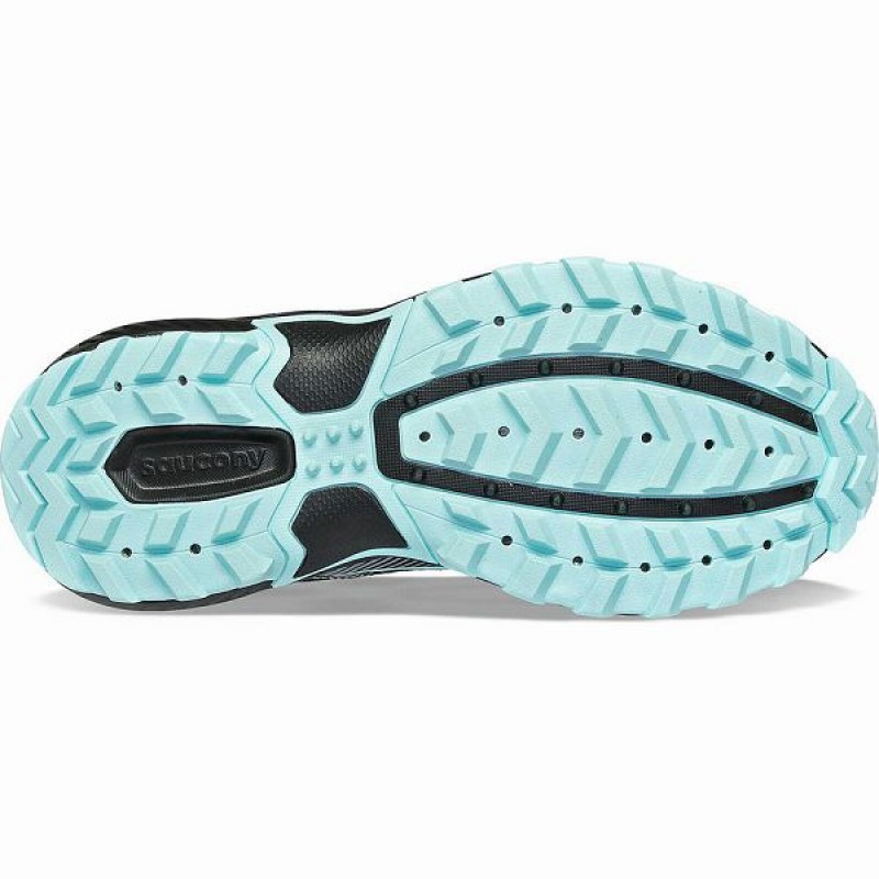 Women's Saucony Excursion TR16 Trail Running Shoes Black / Blue | JMKDSFE-59