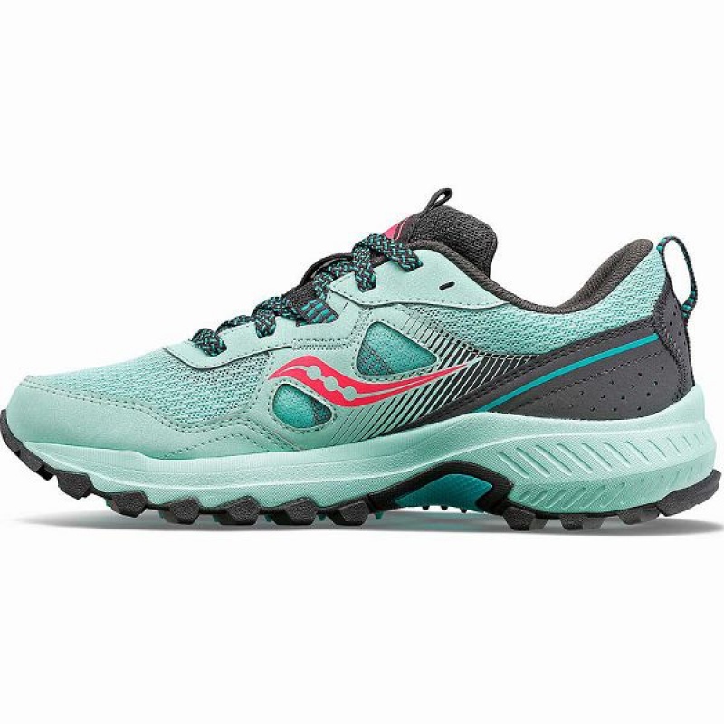 Women's Saucony Excursion TR16 Trail Running Shoes Turquoise / Pink | FGMRPCI-71