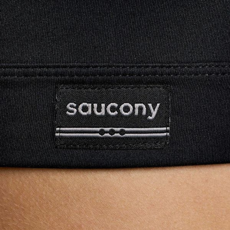 Women's Saucony Fortify Bras Black | VZKSWOC-74