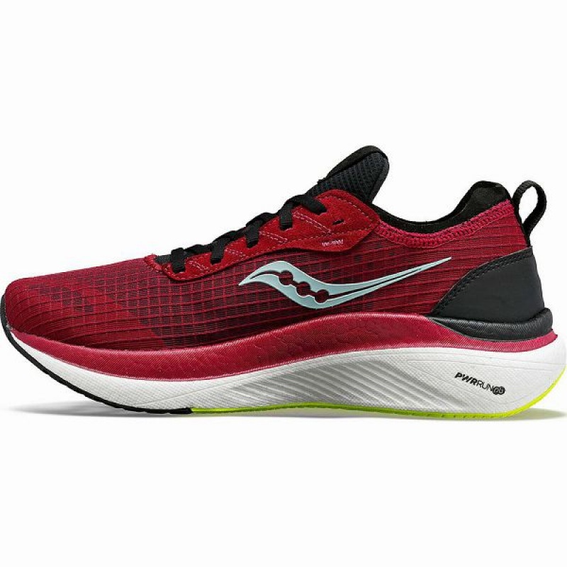 Women's Saucony Freedom Crossport Running Shoes Red / Black | EFDHONK-62