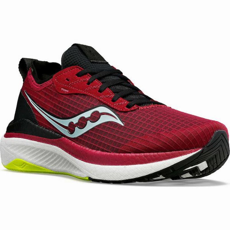 Women's Saucony Freedom Crossport Running Shoes Red / Black | EFDHONK-62