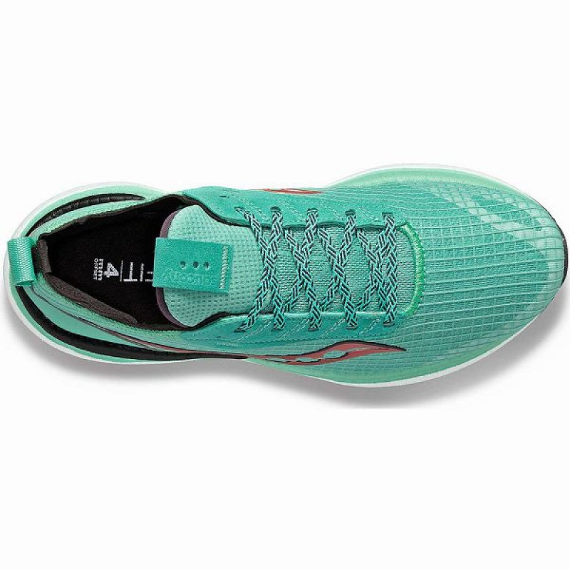 Women's Saucony Freedom Crossport Walking Shoes Turquoise / Orange | OLKGSQB-89