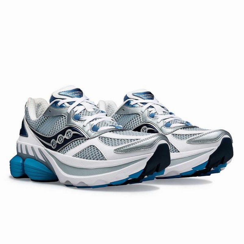 Women's Saucony Grid NXT Sneakers White / Light Blue | POIDUQT-53