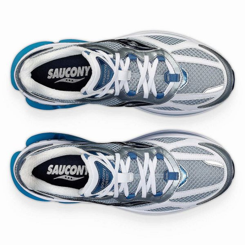 Women's Saucony Grid NXT Sneakers White / Light Blue | POIDUQT-53