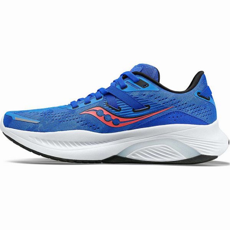 Women's Saucony Guide 16 Running Shoes Blue / Black | NQTYXOJ-53