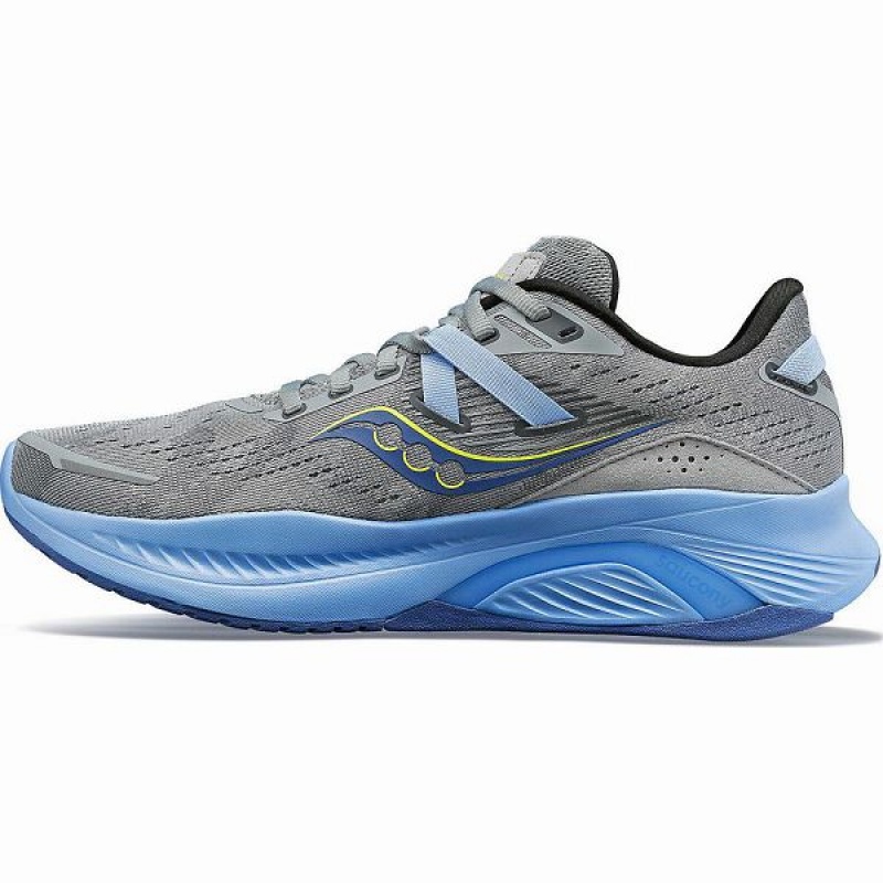 Women's Saucony Guide 16 Running Shoes Grey / Blue | HSPKNAO-63