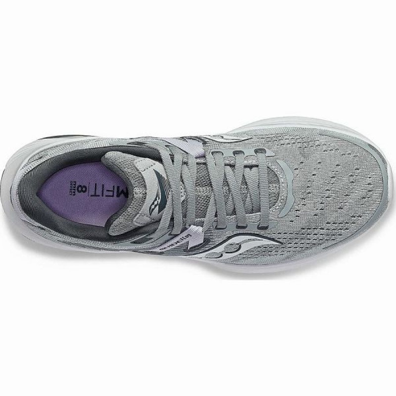 Women's Saucony Guide 16 Running Shoes Grey / Purple | XQSEMYL-81