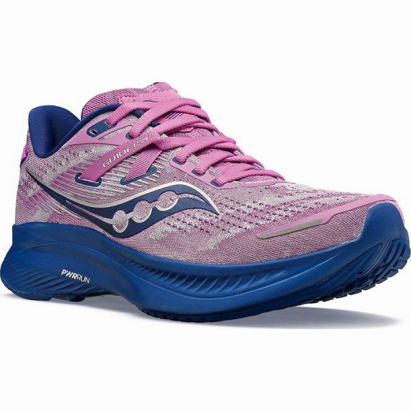 Women's Saucony Guide 16 Running Shoes Purple / Indigo | JKETSOL-02