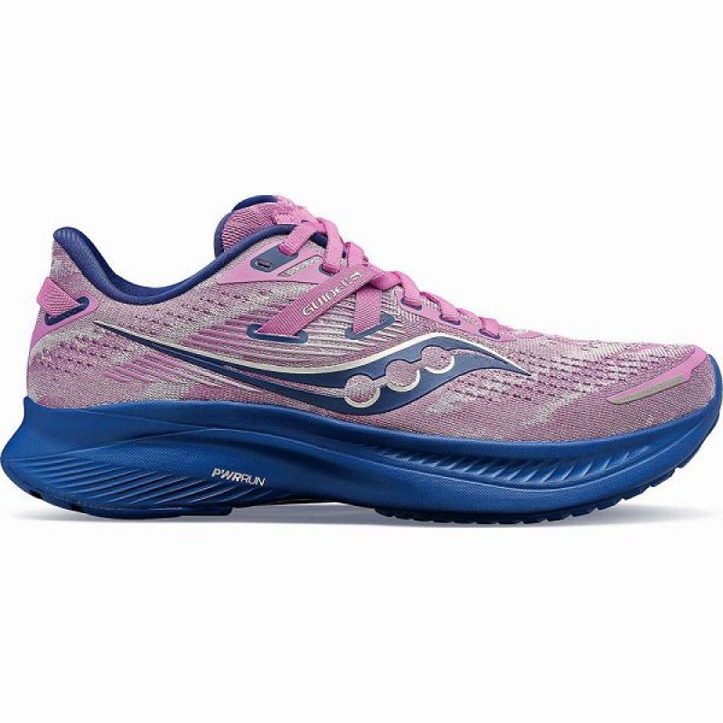 Women\'s Saucony Guide 16 Running Shoes Purple / Indigo | JKETSOL-02