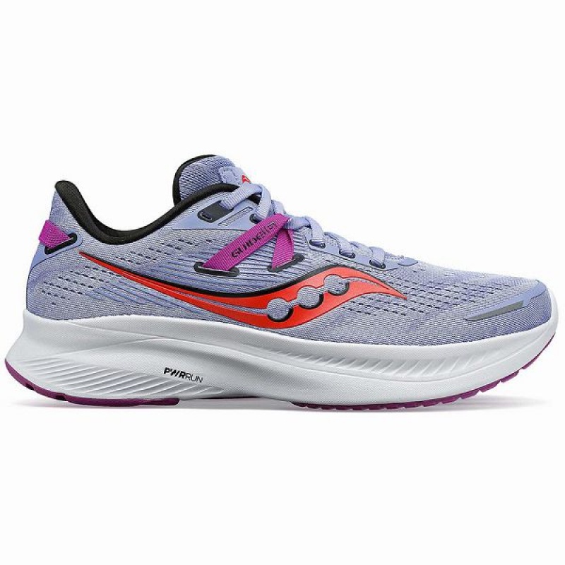 Women\'s Saucony Guide 16 Running Shoes Purple | ENKIGRW-56