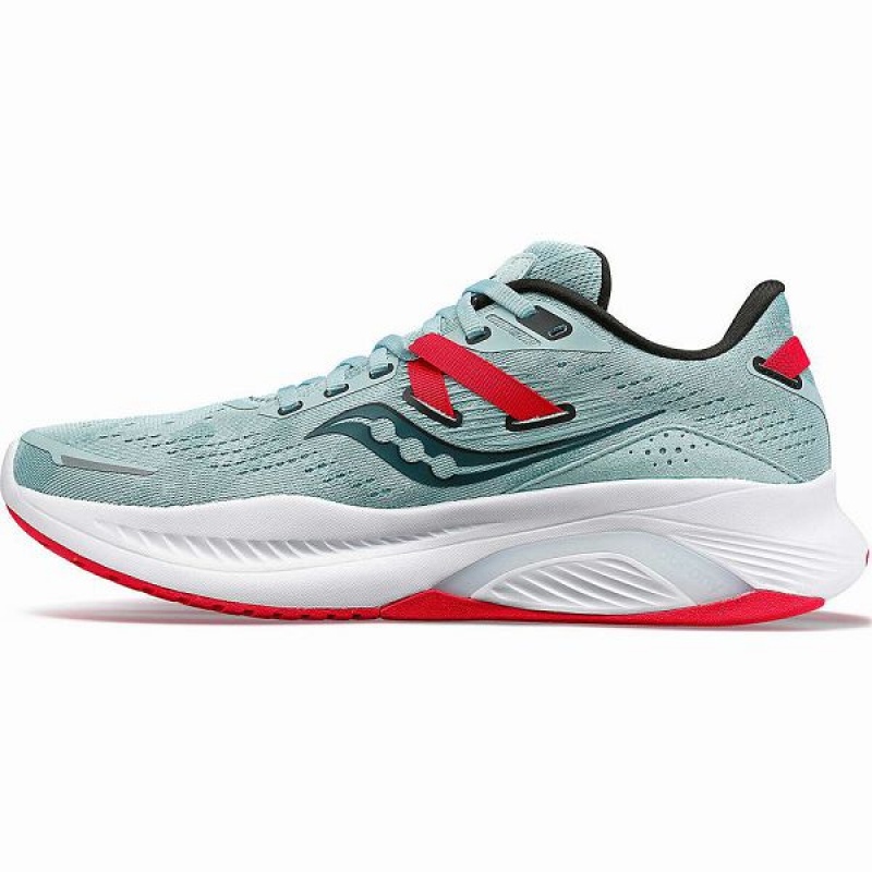 Women's Saucony Guide 16 Running Shoes Turquoise / Rose | AYBOQSJ-37