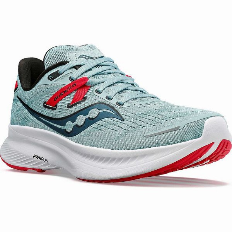 Women's Saucony Guide 16 Running Shoes Turquoise / Rose | AYBOQSJ-37