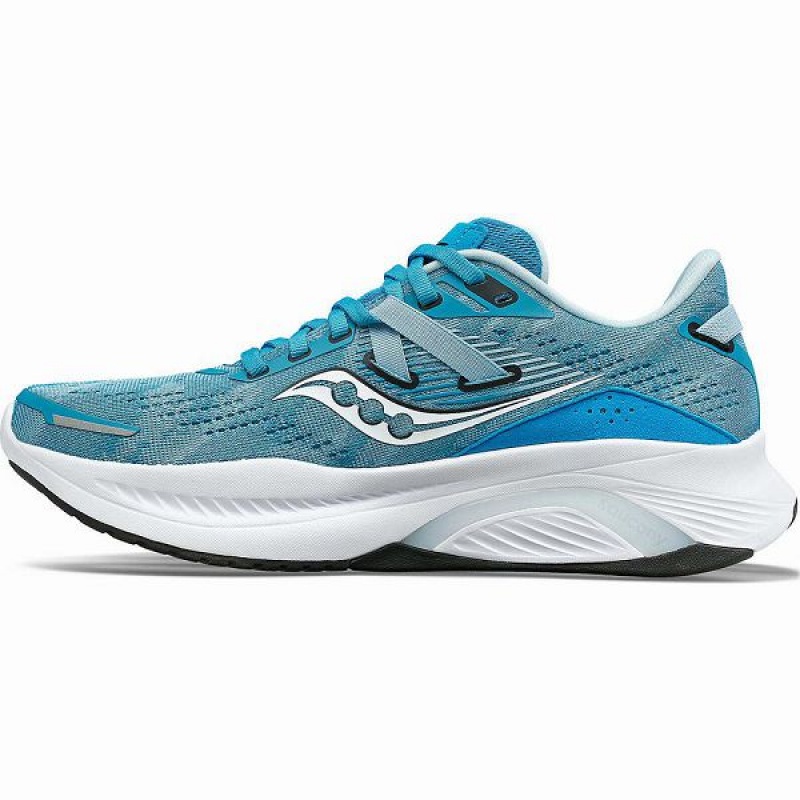 Women's Saucony Guide 16 Running Shoes Turquoise / White | EQYRDJZ-83