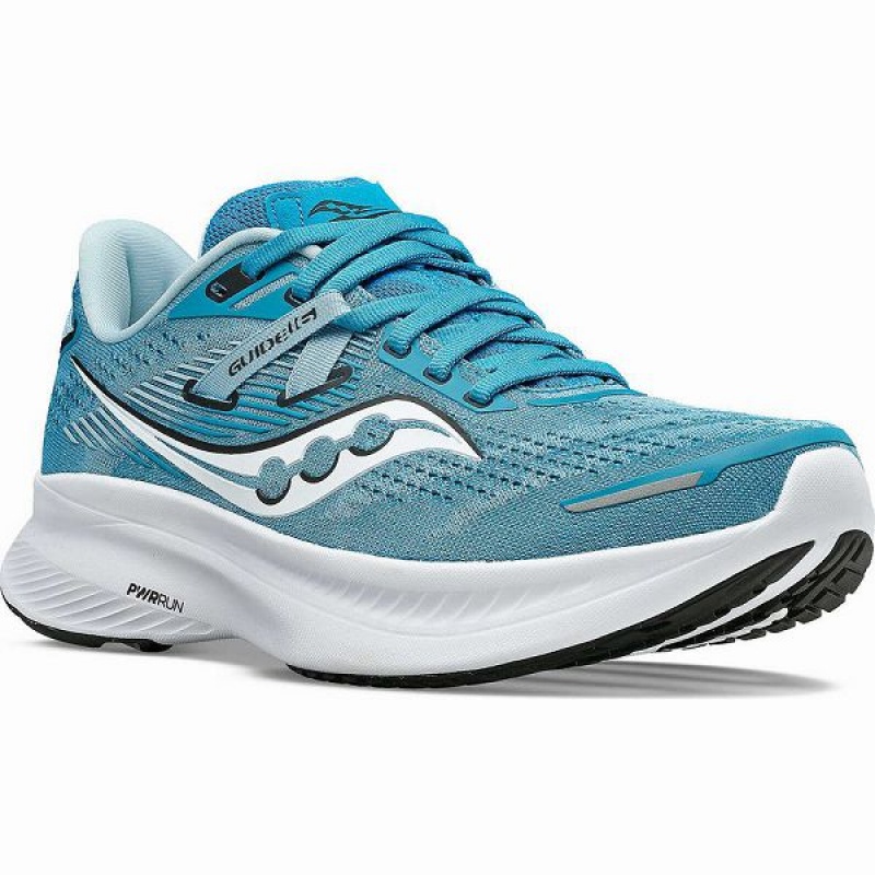 Women's Saucony Guide 16 Running Shoes Turquoise / White | EQYRDJZ-83