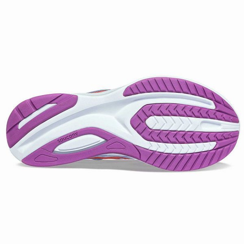 Women's Saucony Guide 16 Wide Running Shoes Purple | WTPYFNQ-87