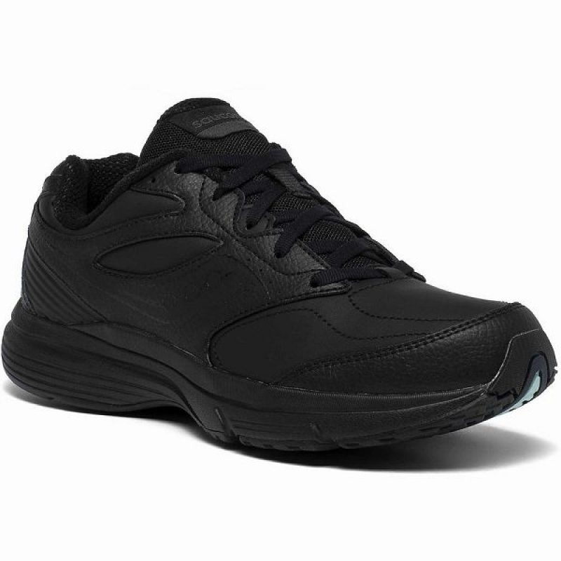 Women's Saucony Integrity Walker 3 Extra Wide Walking Shoes Black | MGWJUFH-43