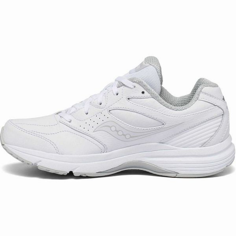 Women's Saucony Integrity Walker 3 Extra Wide Walking Shoes White | FRWPHTY-13