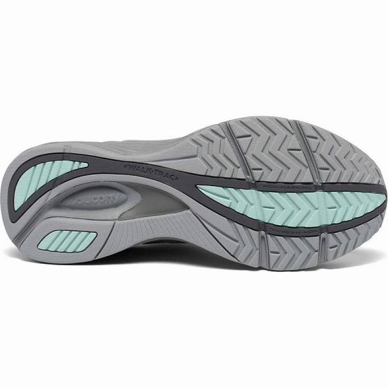 Women's Saucony Integrity Walker 3 Wide Walking Shoes Grey | XDCBQST-50