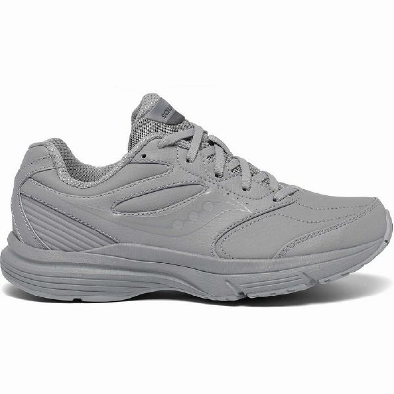 Women\'s Saucony Integrity Walker 3 Wide Walking Shoes Grey | XDCBQST-50