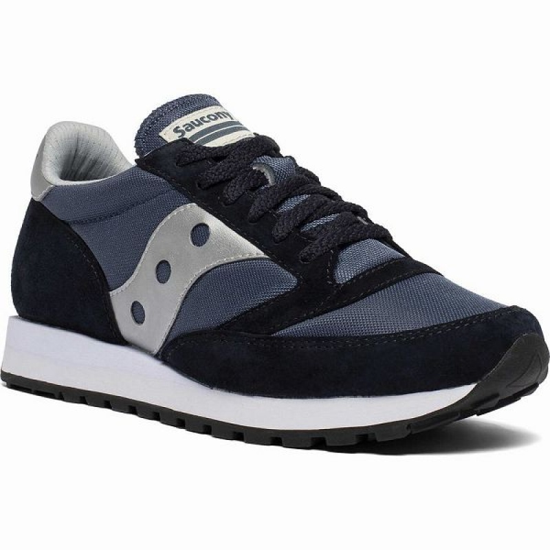 Women's Saucony Jazz 81 Sneakers Navy / Silver | DPFQEZU-14