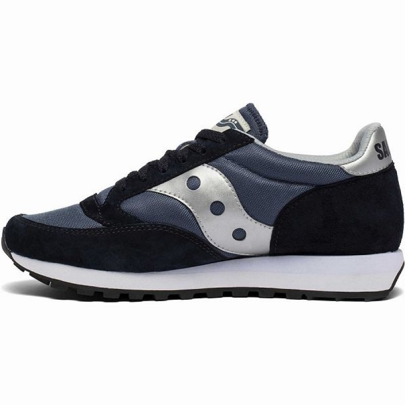 Women's Saucony Jazz 81 Sneakers Navy / Silver | DPFQEZU-14