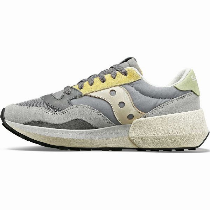 Women's Saucony Jazz NXT Sneakers Grey / Yellow | QWBGSZY-69