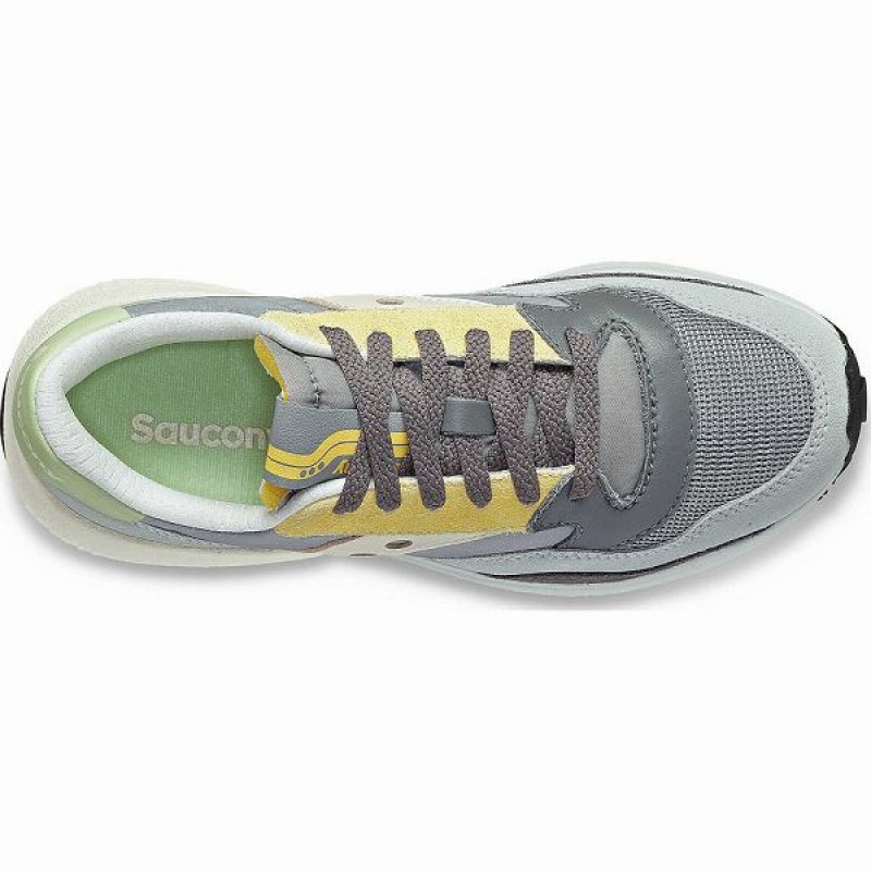 Women's Saucony Jazz NXT Sneakers Grey / Yellow | QWBGSZY-69