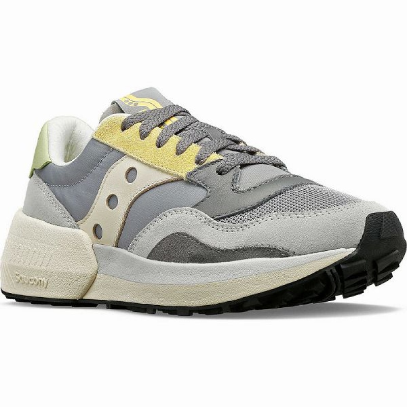 Women's Saucony Jazz NXT Sneakers Grey / Yellow | QWBGSZY-69