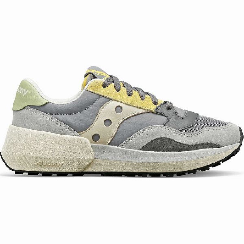 Women\'s Saucony Jazz NXT Sneakers Grey / Yellow | QWBGSZY-69