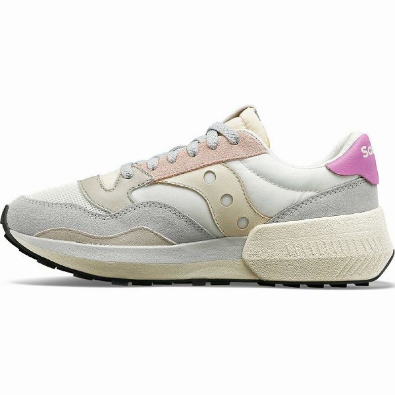 Women's Saucony Jazz NXT Sneakers White / Grey / Rose | ARVFTSZ-81