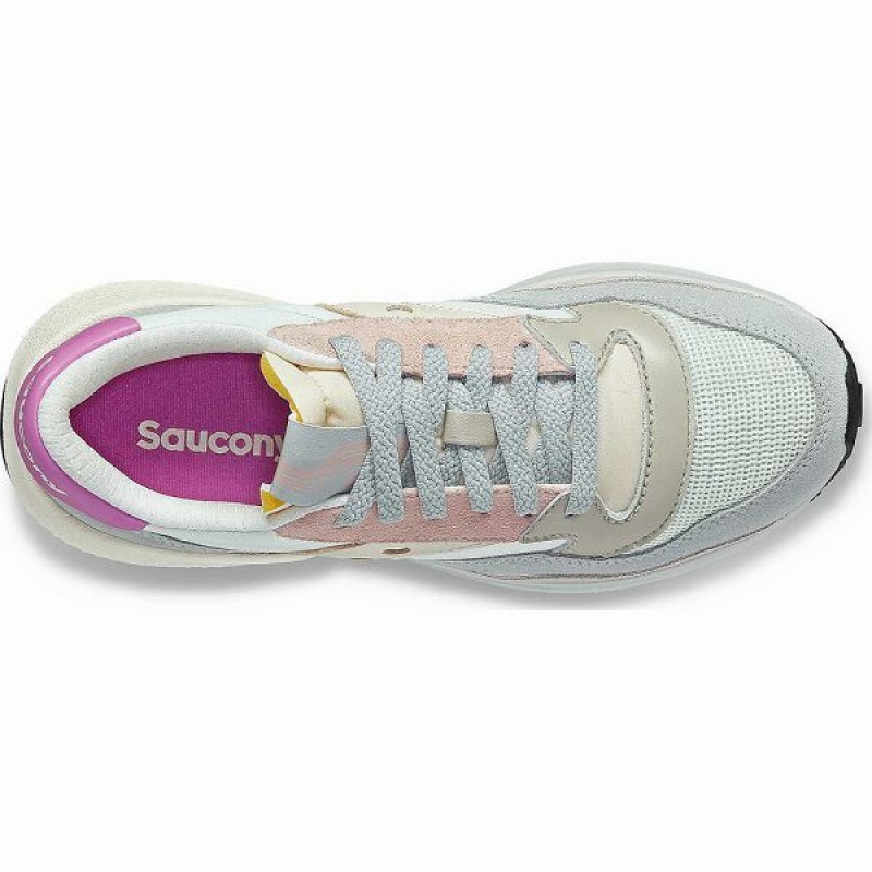 Women's Saucony Jazz NXT Sneakers White / Grey / Rose | ARVFTSZ-81