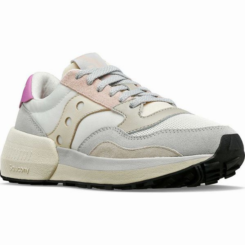 Women's Saucony Jazz NXT Sneakers White / Grey / Rose | ARVFTSZ-81