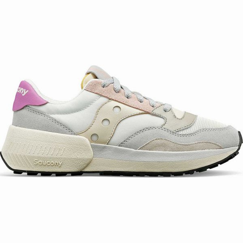 Women\'s Saucony Jazz NXT Sneakers White / Grey / Rose | ARVFTSZ-81