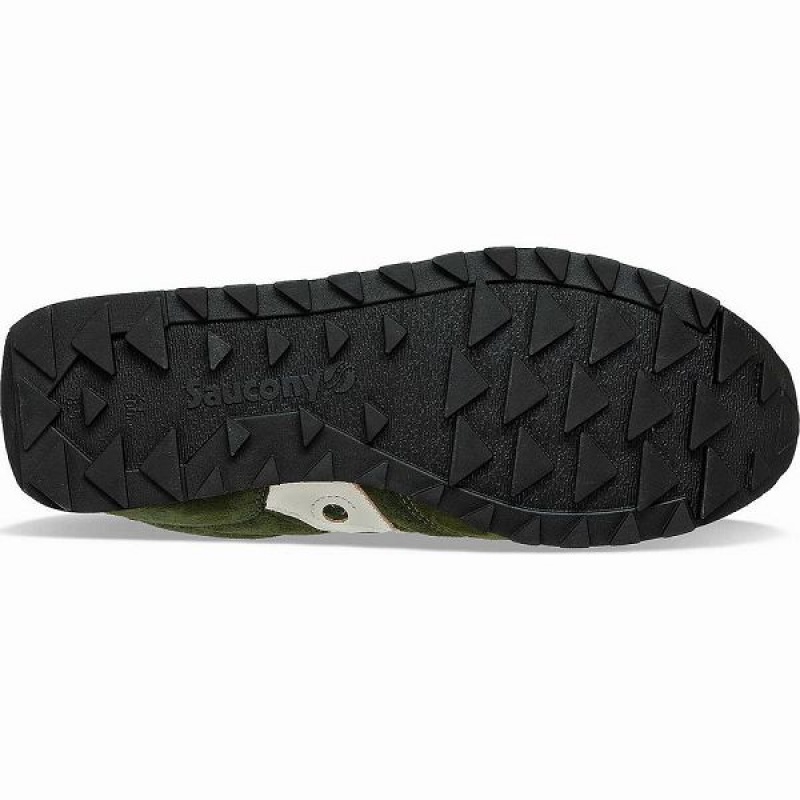 Women's Saucony Jazz Original Premium Sneakers Olive | UWYKMRT-02