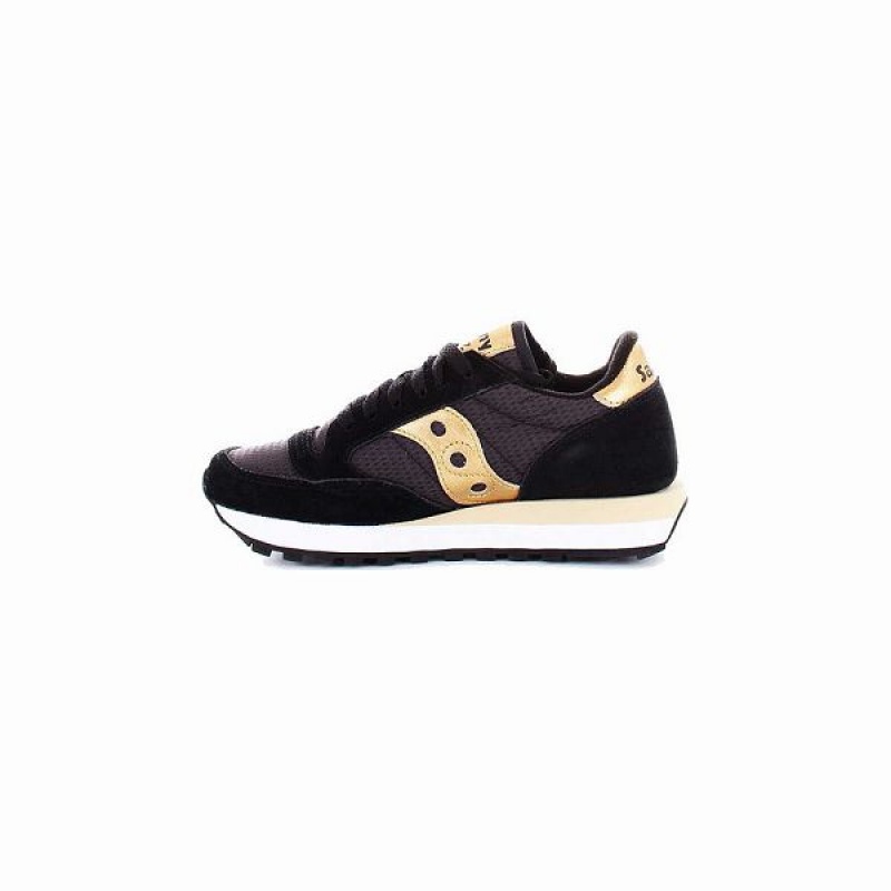 Women's Saucony Jazz Original Sneakers Black / Gold | WTPDBZU-19