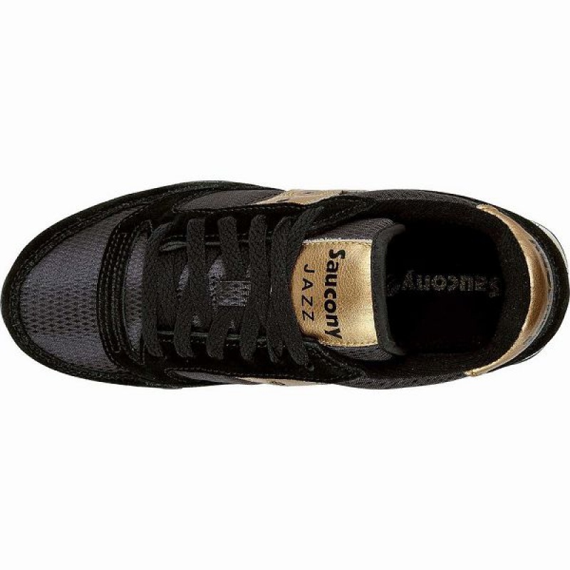 Women's Saucony Jazz Original Sneakers Black / Gold | WTPDBZU-19