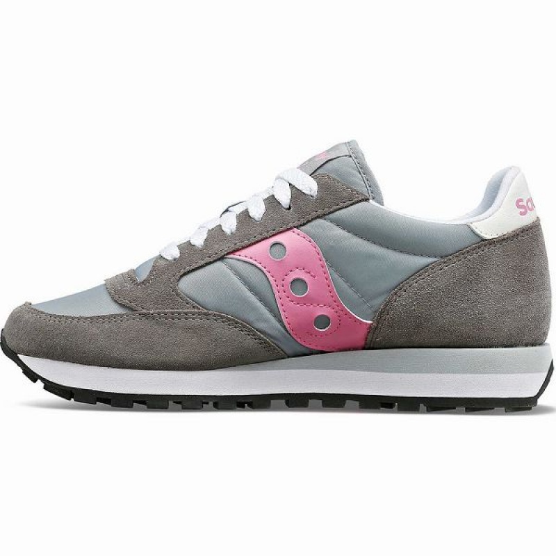 Women's Saucony Jazz Original Sneakers Grey / Pink | UQRJAGD-48