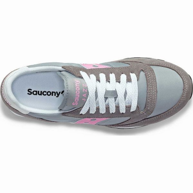 Women's Saucony Jazz Original Sneakers Grey / Pink | UQRJAGD-48