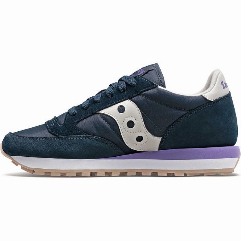 Women's Saucony Jazz Original Sneakers Navy / Purple | DGFNAJX-15