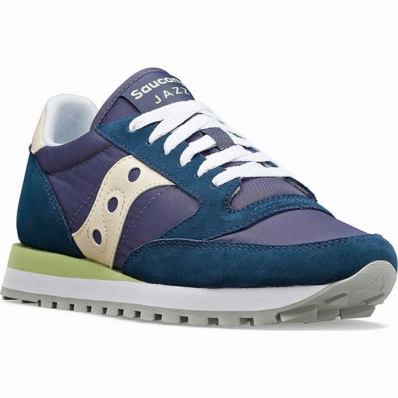 Women's Saucony Jazz Original Sneakers Navy / Cream | IKCYGJV-56