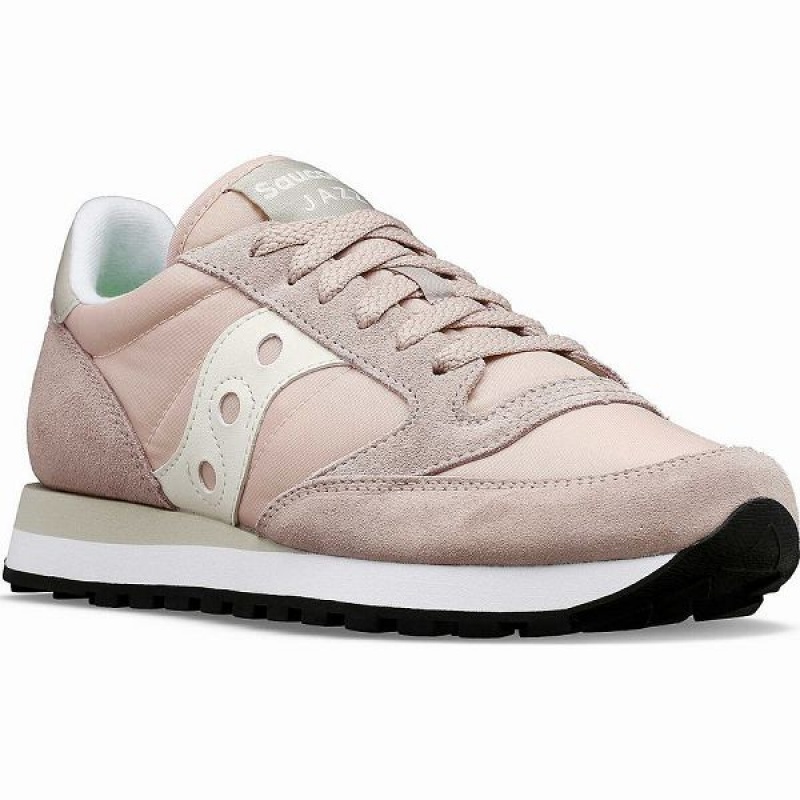 Women's Saucony Jazz Original Sneakers Pink / Cream | YALDWIK-29