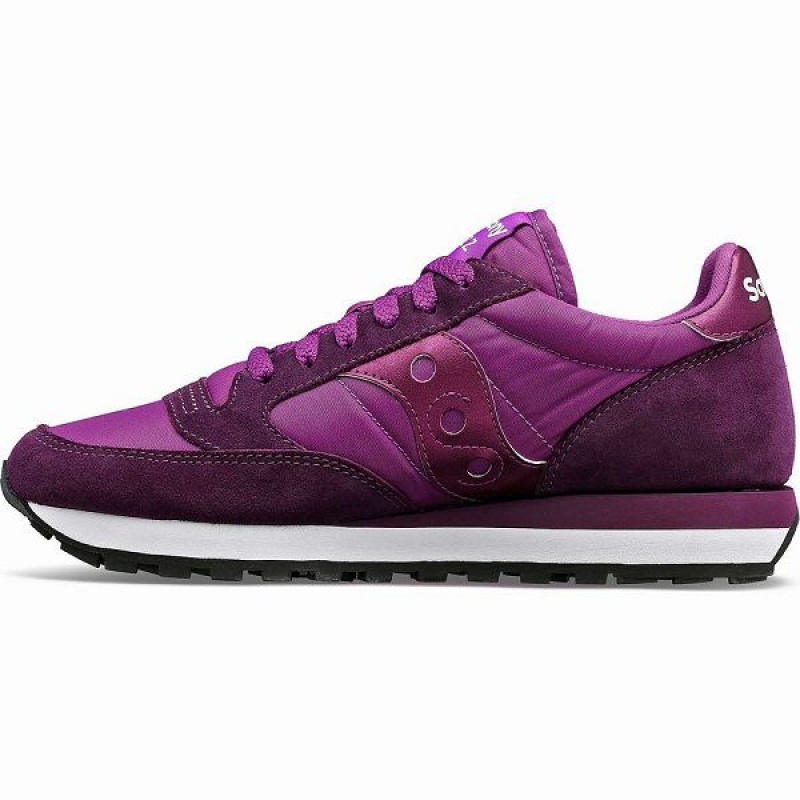 Women's Saucony Jazz Original Sneakers Purple | XVUKJDT-98