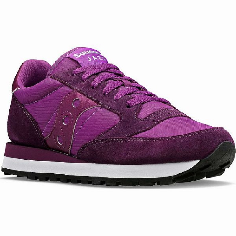 Women's Saucony Jazz Original Sneakers Purple | XVUKJDT-98