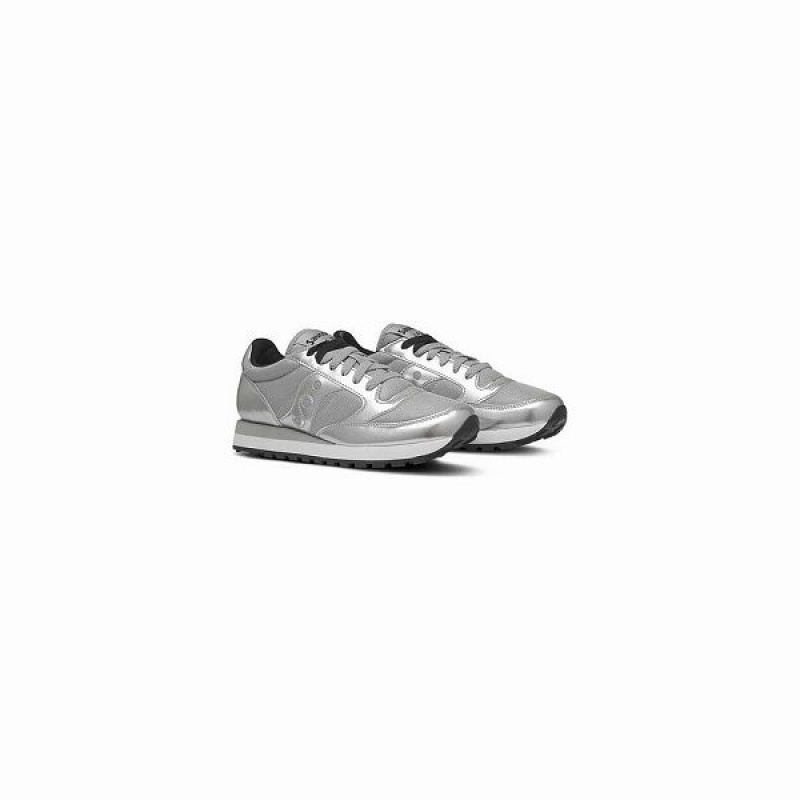 Women's Saucony Jazz Original Sneakers Silver | UCSZPQH-74